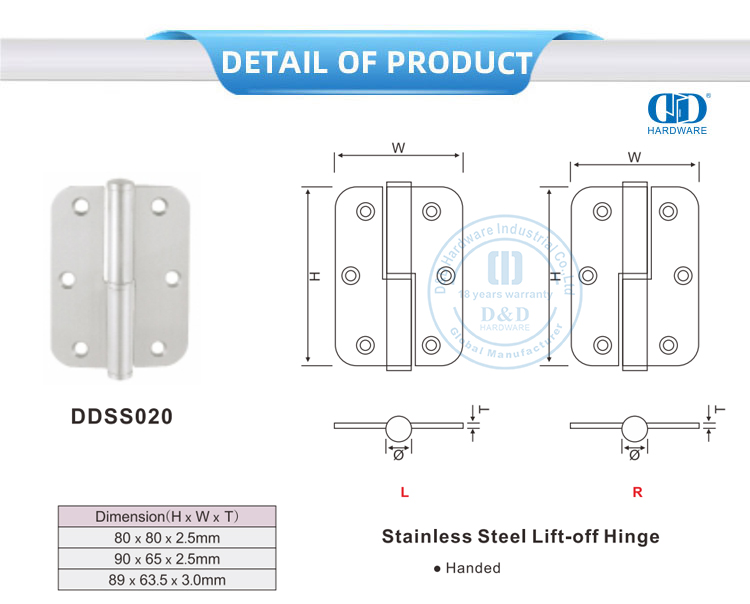 Lift-off Door Hinge Lift-off Door Hinge
