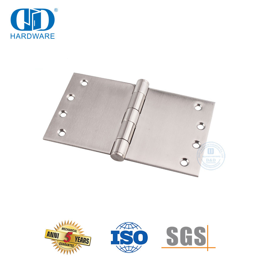 Door Hardware Accessories Fitting SUS 304 Wide Throw Door Hinge-DDSS049-100x180x3.4mm