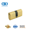 Solid Brass Oval Shape Euro Profile Double Open Lock Cylinder-DDLC008-70mm-SN