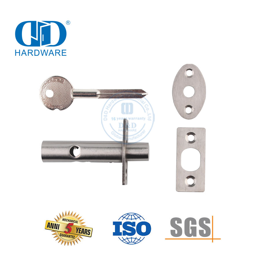 For Entrance Door Apartment Door Stainless Steel Shaft Lock with Allen Key-DDML037