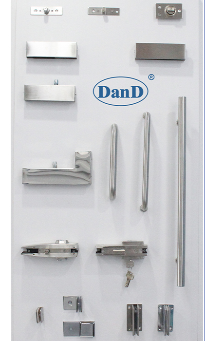 Office Building Glass to Glass Door Hardware Set