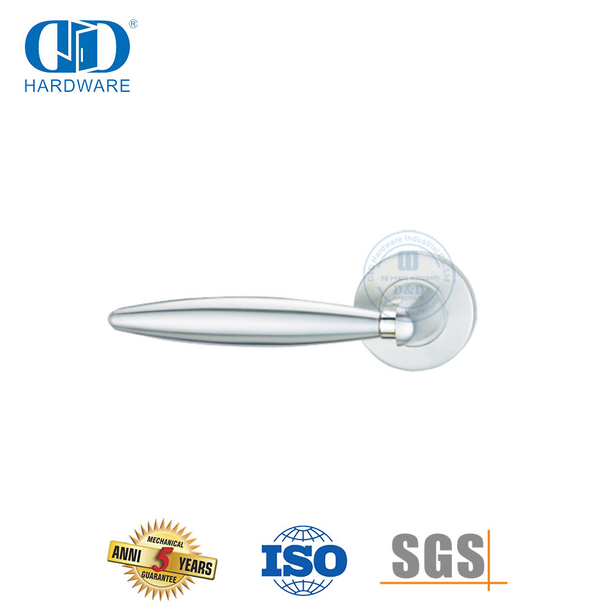 Stainless Steel Commercial Building Hardware Unique Style Solid Lever Handle-DDSH033-SSS