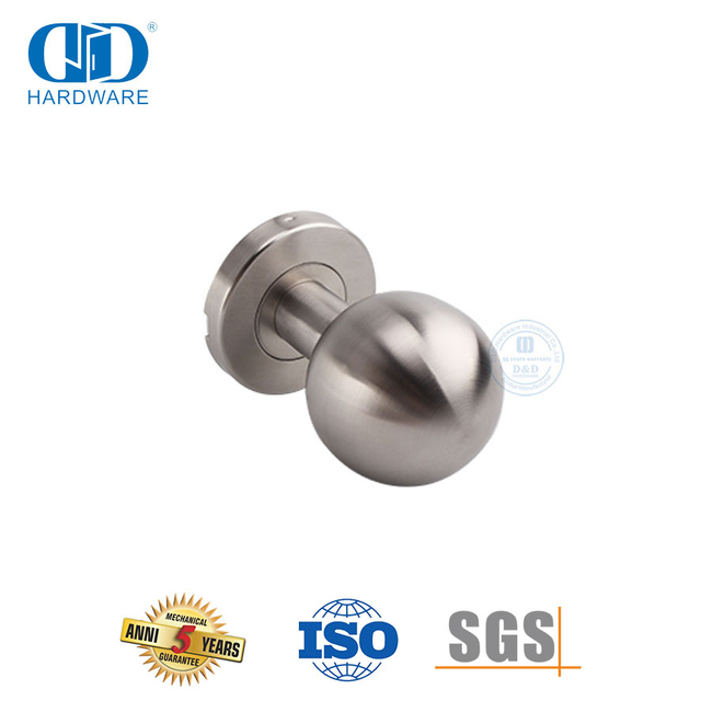 Stainless Steel Sphere Shape Round Knob Lever Handle for Bathroom Door-DDTH031-SSS