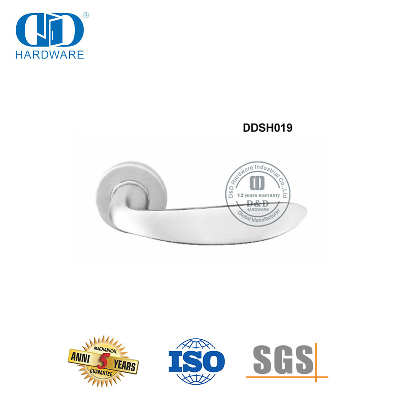 Double Door Hardware Accessories Modern Design Contemporary Security Solid Door Handle-DDSH019-SSS