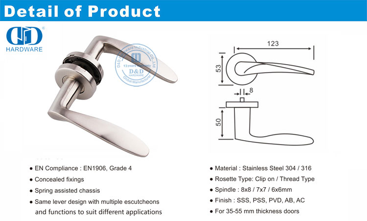 Solid Lever Handle