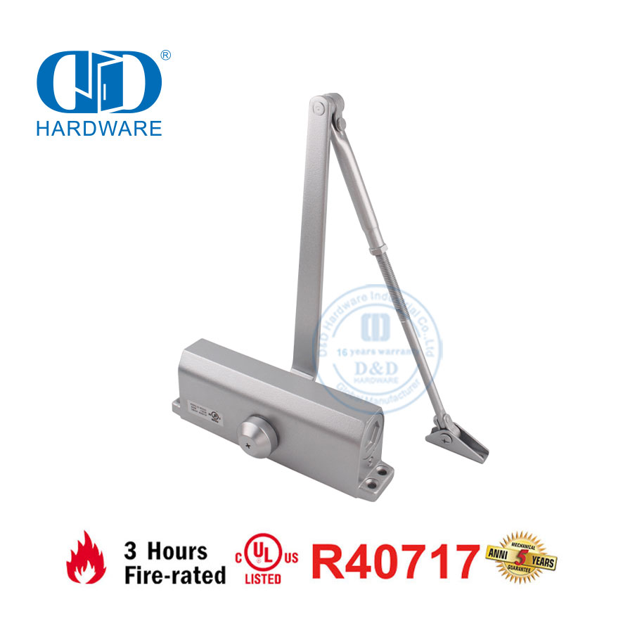 UL Listed Certification Fire Rated Automatic Spring Door Closer for Safety-DDDC016