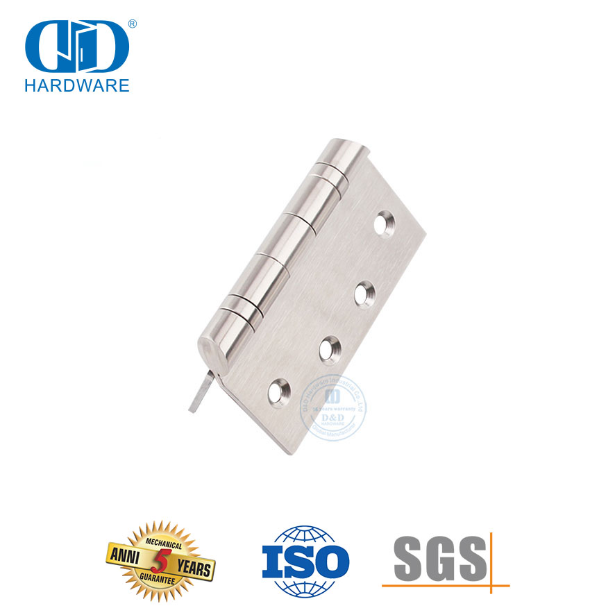 Healthcare Application Stainless Steel 304 Sloped Tip Hospital Door Hinge-DDSS044-B-4x4x3.0mm