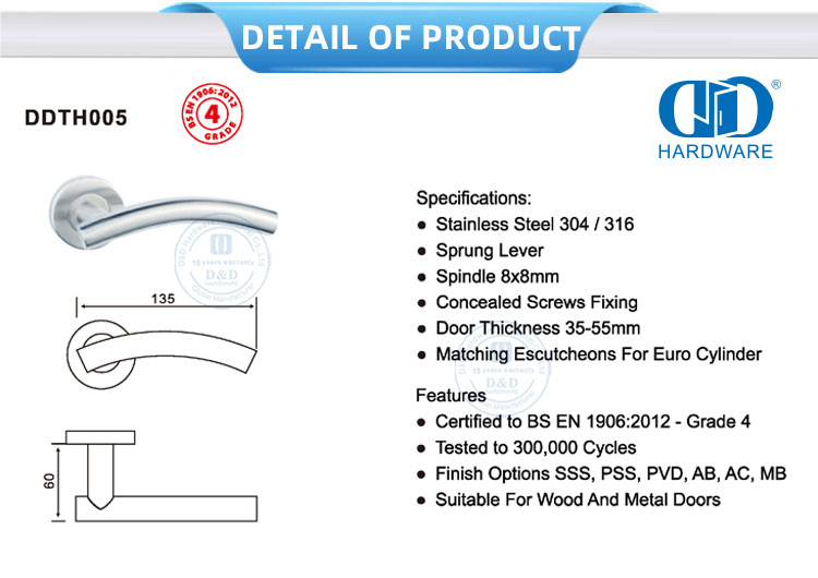 Tube Lever Handles