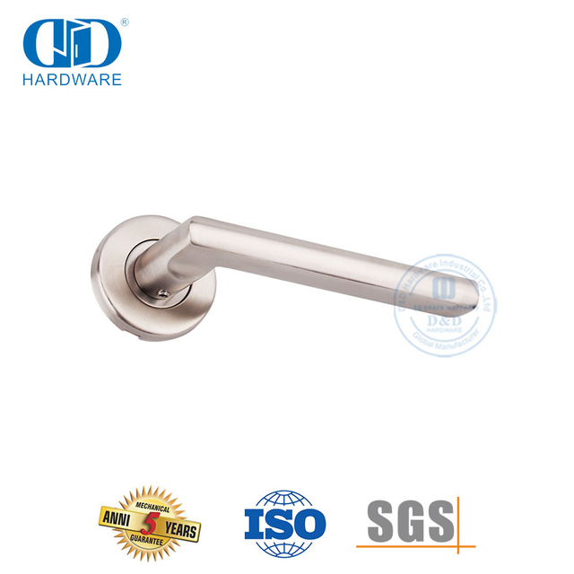 Bedroom Door Hardware Door Lever Right Angle Hollow Handle-DDTH035-SSS