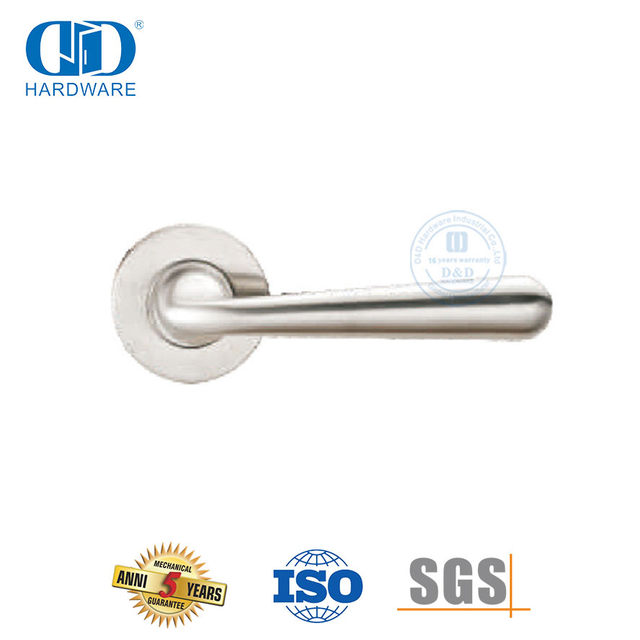 Euro Lock Durable Universal Hardware Solid Lever Door Handle-DDSH052-SSS