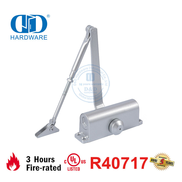 High Quality 15-30KG 750mm Light Duty CE UL 10C Listed Fire Rated Door Closer-DDDC036