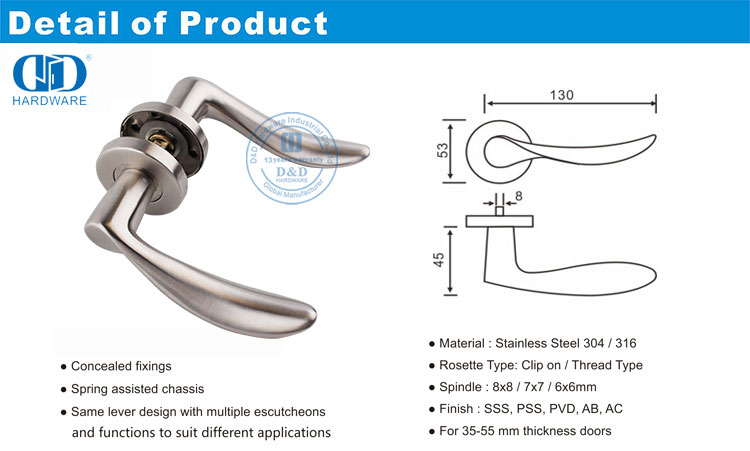 Wave Type Lever Handle