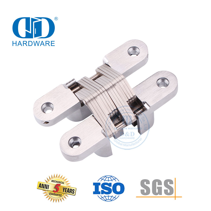 Zinc Alloy Satin Nickel Concealed Hidden Door Hinge for outside DoorDDCH007 Buy Concealed