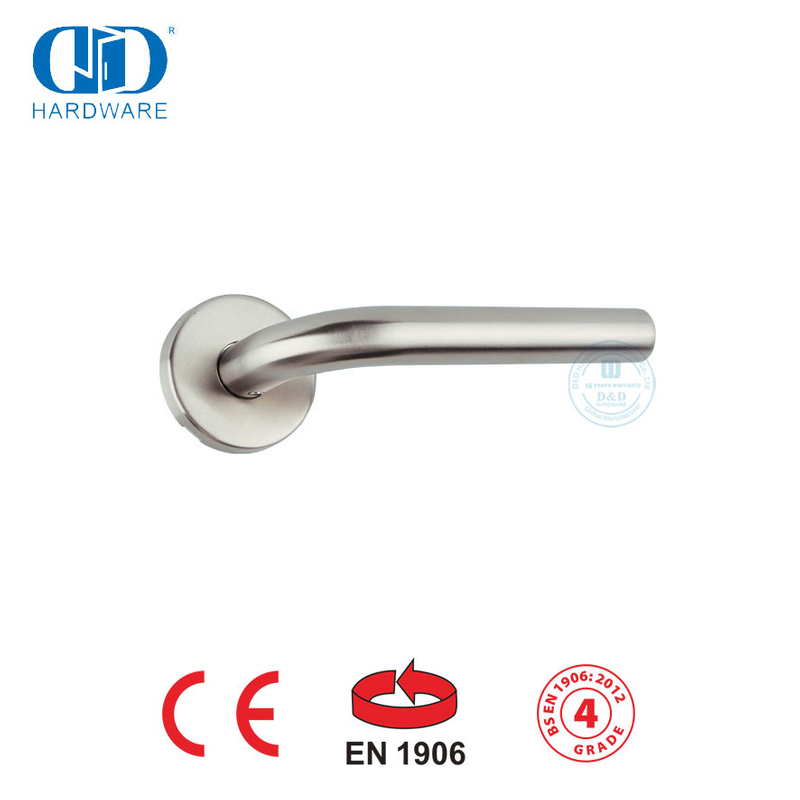 Furniture Hardware Accessories EN 1906 Bedroom Door Hollow Lever Handle-DDTH002-SSS