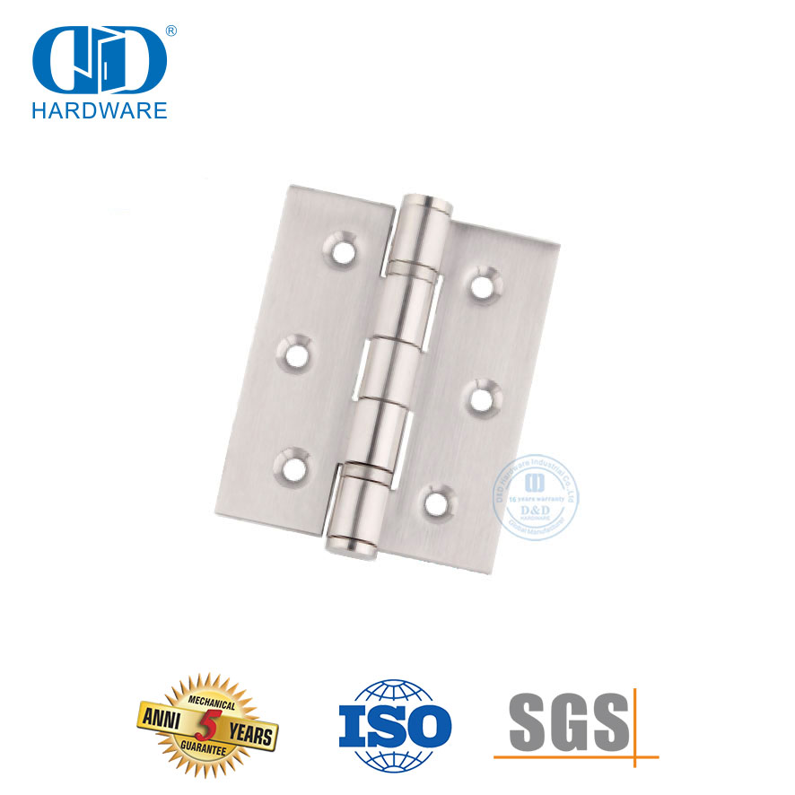 Stainless Steel Double Ball Bearing Flat Tip Washer Door Hinge-DDSS048-B