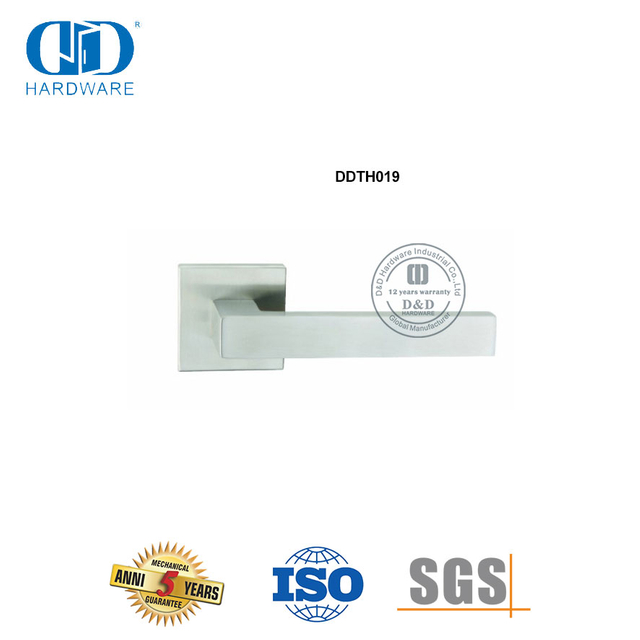 Satin Finished Stainless Steel Tubular Hollow Straight Lever Handles-DDTH019-SSS