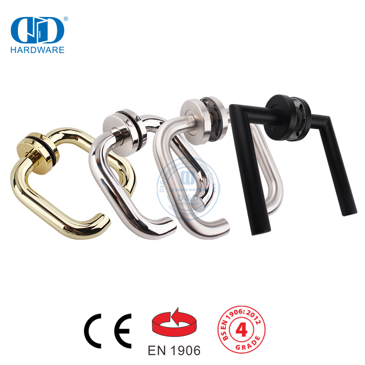 High Quality European Style Metal Door Hardware Solid Lever Handles-DDSH058-SSS