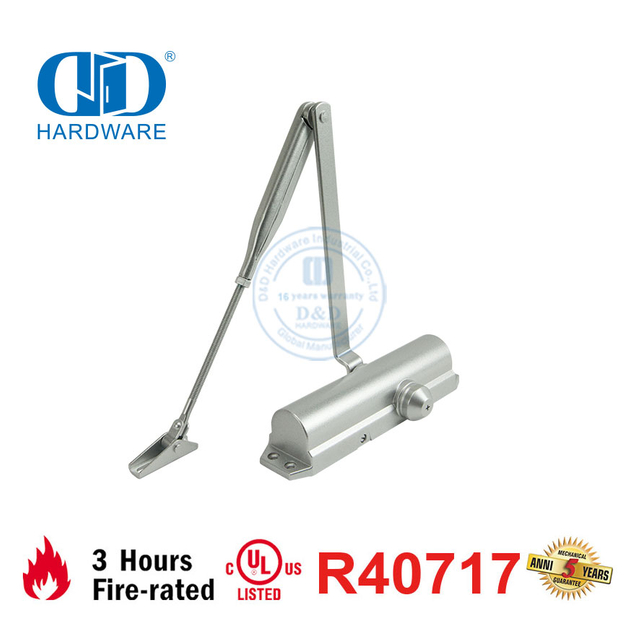 UL 10C Listed Certification Fire Rated Hydraulic Door Closer with Rack and Pinion Mechanism-DDDC045