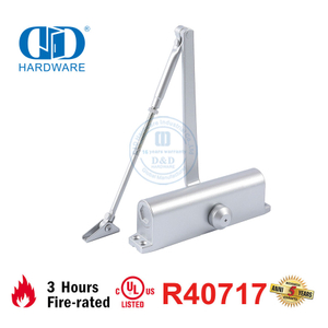 Hot Selling Heavy Duty 80-120KG 1250mm CE UL 10C Listed Fire Rated Door Closer with Back Check-DDDC040