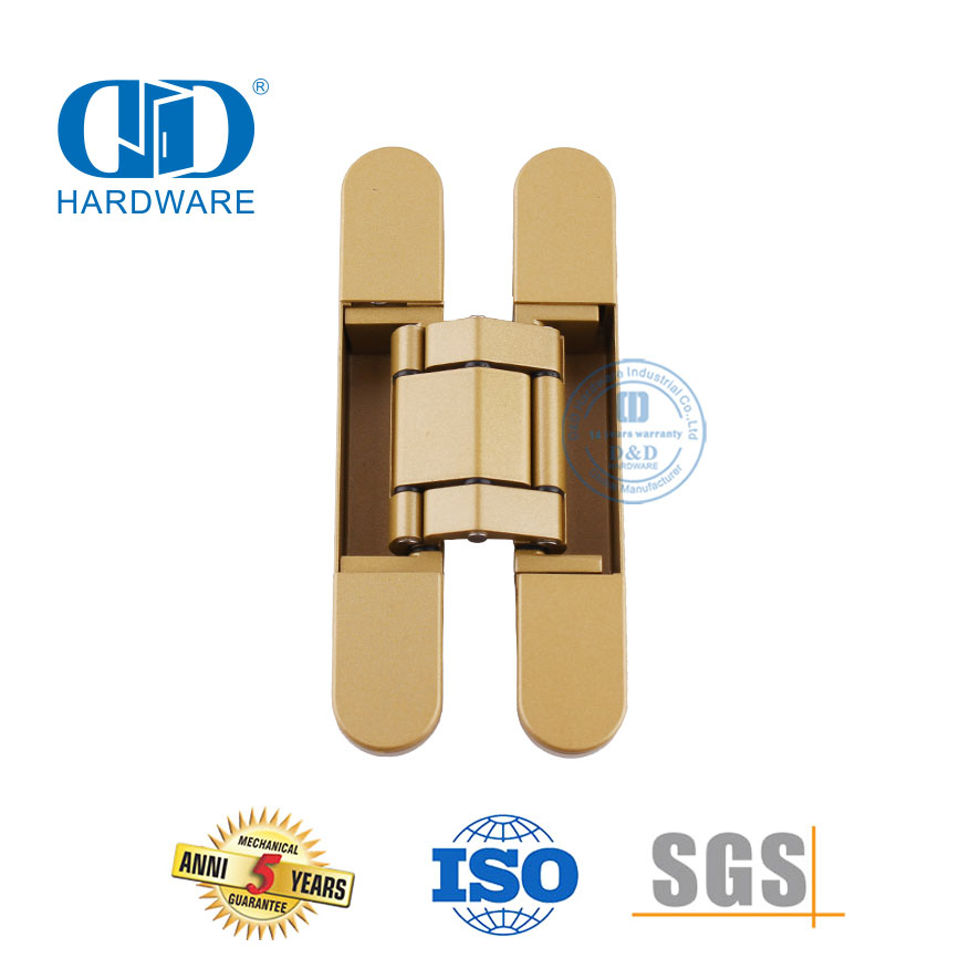 Modern Gold Colour Invisible Hinges for Exterior Door