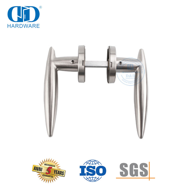 Modern Solid Stainless Steel Mortise Lock Hardware Lever Handle for Hotels-DDSH021-SSS