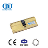EN 1303 Polished Brass Double Key Lock Cylinder for Wooden Door-DDLC003-60mm-PB