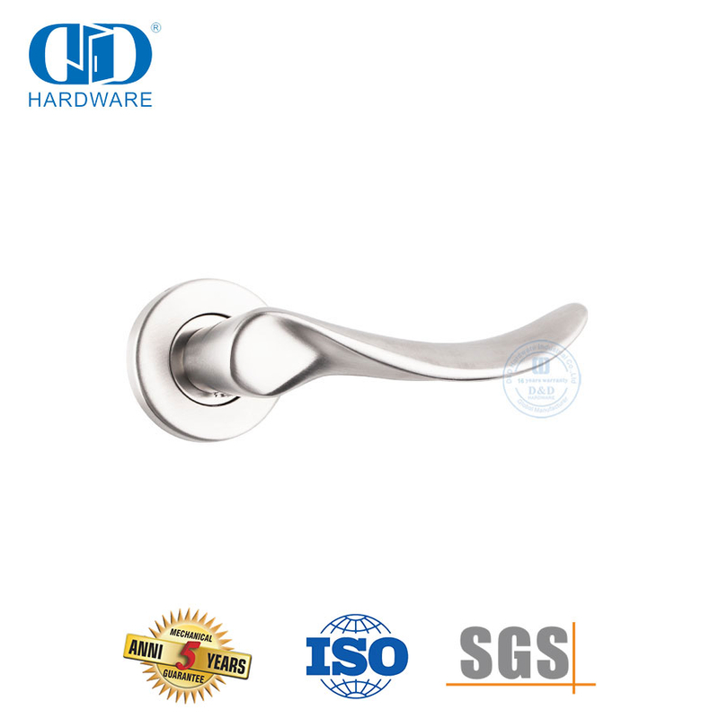 Main Door Hardware SS 316 Wave Type Solid Lever Handle-DDSH006-SSS