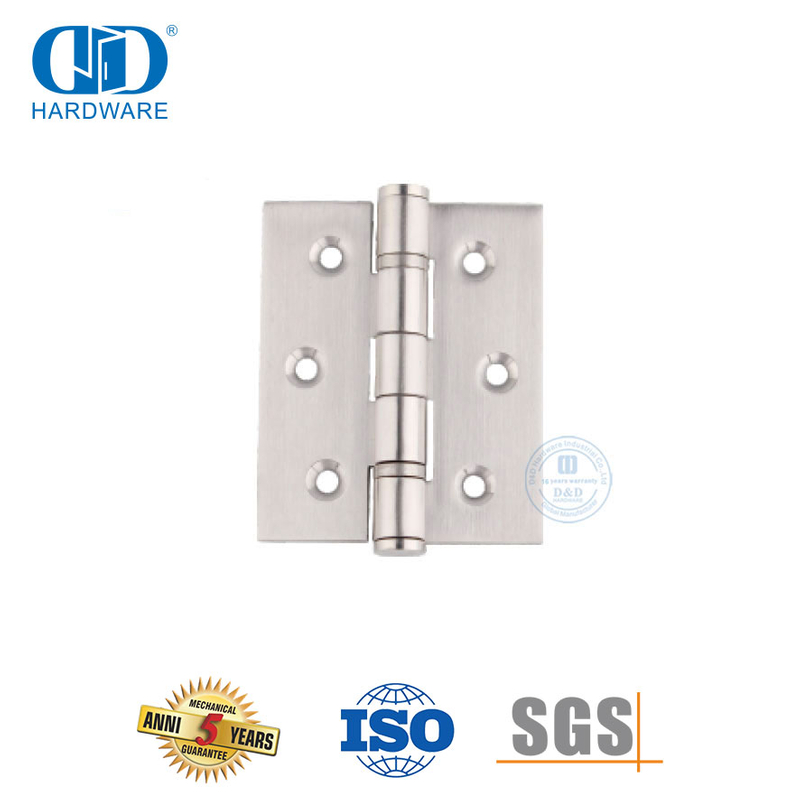 Stainless Steel Double Ball Bearing Flat Tip Washer Door Hinge-DDSS048-B