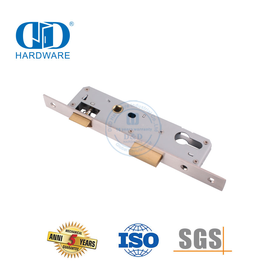 Solid Brass Narrow Stile Mortise Lock Apply for Entry Door-DDML021-3085
