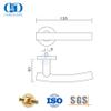 Modern Round Rosette External Door Hardware Hollow Tubular Lever Handles-DDTH013-SSS