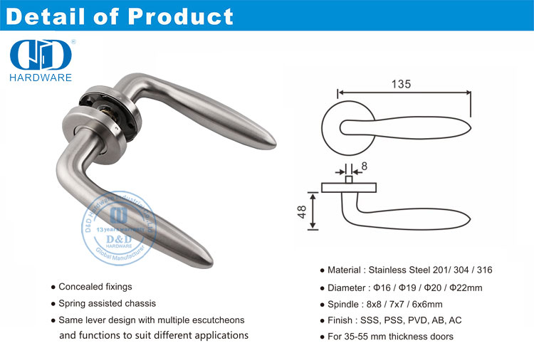Casting Hollow Lever Handle