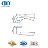 Novel Design Stainless Steel Wave Type Hollow Lever Door Handle-DDTH037-SSS