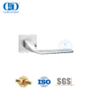 Stainless Steel Square Rosette Solid Lever Door Handle with Simplicity-DDSH055-SSS