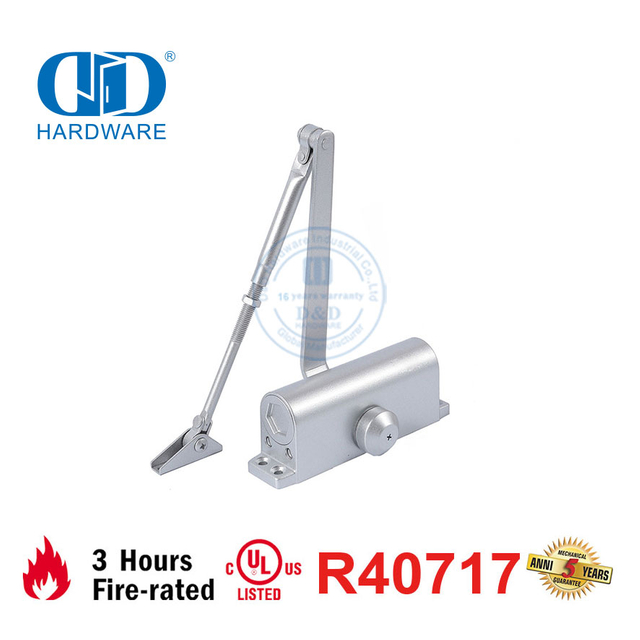 For Commercial Residential Use Adjustable CE UL 10C Listed Fire Rated Door Closer with Back Check-DDDC041BC