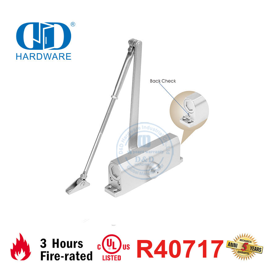 Gobal Surface Mounted Backcheck UL Fire Rated Door Closer Supplier