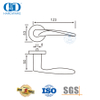 Stainless Steel Hotel Bathroom Tubular Solid Lever Handle for Wooden Door-DDSH001-SSS