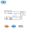 Satin Stainless Steel Sideways Automatic Type Flush Door Bolt-DDDB023-SSS