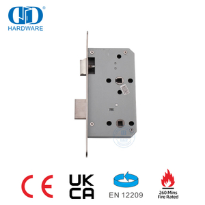 EN 12209 Radius Forend Single Turn Deadbolt Bathroom Door Lock-DDML012-6078-SSS