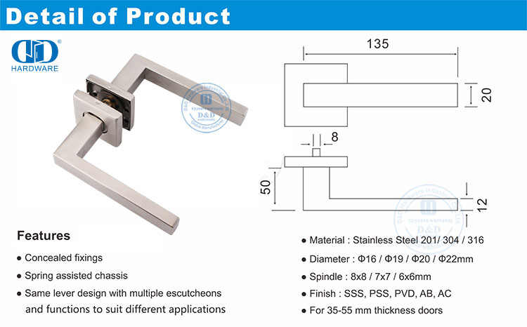 Passage Lever Handles