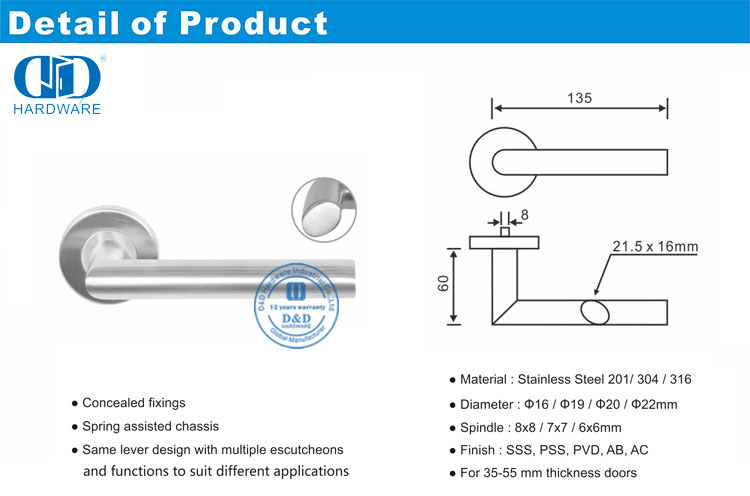 Tubular Door Handles