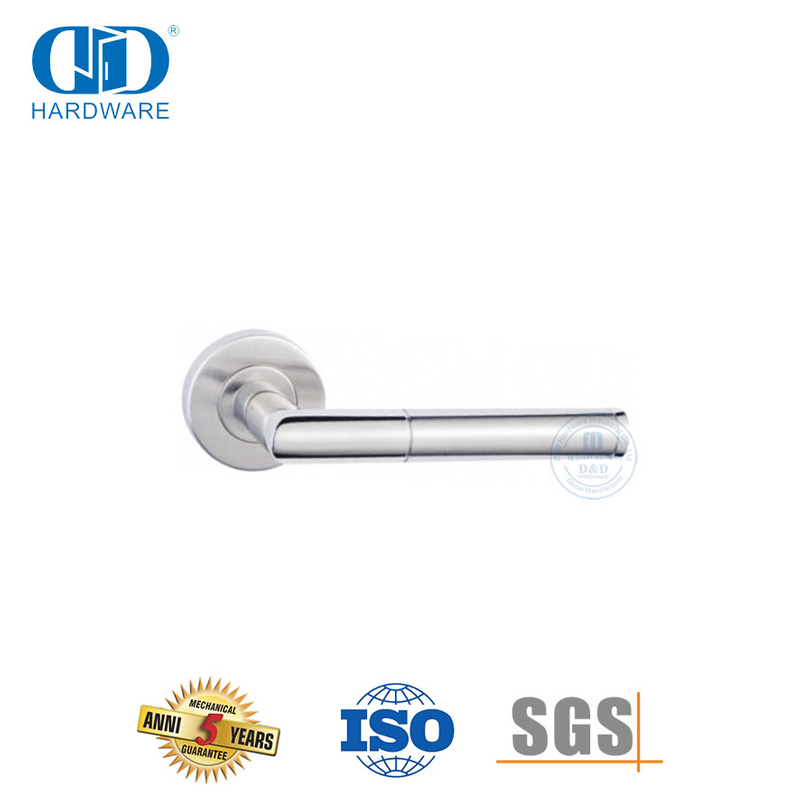 New Style SUS 304 Privacy Interior Tubular Lever Handle-DDTH028-SSS