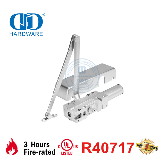 ANSI UL10C Listed Certification Two Adjustable Speed Heavy Duty Fire Door Closer-DDDC044