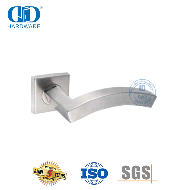 Architectural Door Hardware Stainless Steel Arch Shape Hollow Lever Handle-DDTH045-SSS