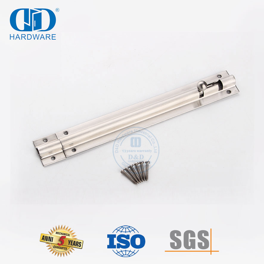 Stainless Steel Door Hardware Tower Bolt Door Safety Bolt with Different Sizes-DDDB024-SSS