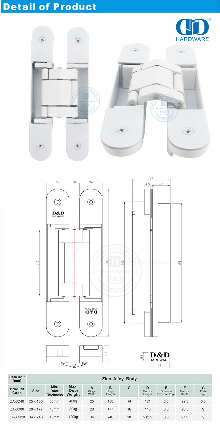 Adjustable Door Hinge