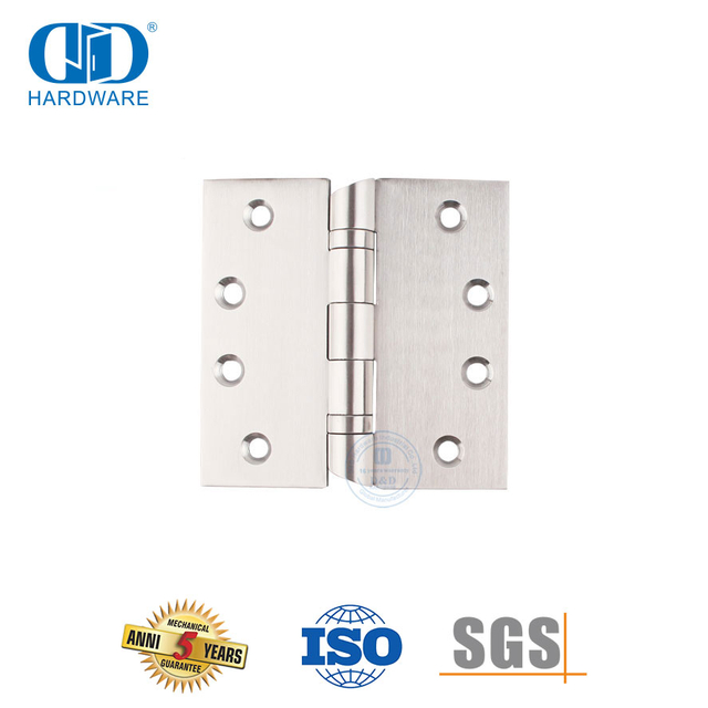 Healthcare Application Stainless Steel 304 Sloped Tip Hospital Door Hinge-DDSS044-B-4x4x3.0mm