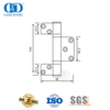 Door Hardware Stainless Steel Three Leaves Hinge for Folding Door-DDSS042