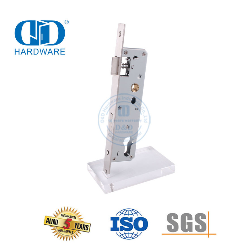 SUS 304 Entrance Door Hardware Accessories Euro Narrow Door Lock-DDML021-3085