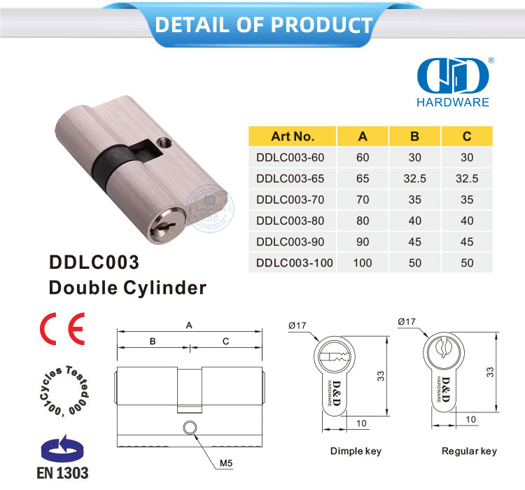 EN 1303 Lock Cylinder