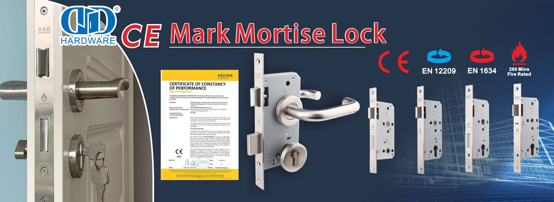 CE BS EN12209 Door Lock